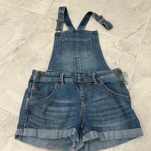Denim Overall Shorts